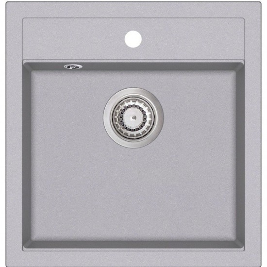 Кухонная мойка Aquasanita Tesa SQT 100 202 W 49x51 alumetallic