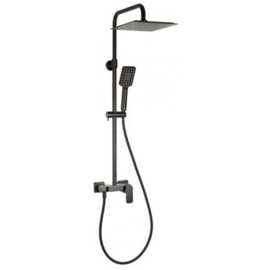 Душевая система со смесителем Valvex Loft Black 2455750 черная