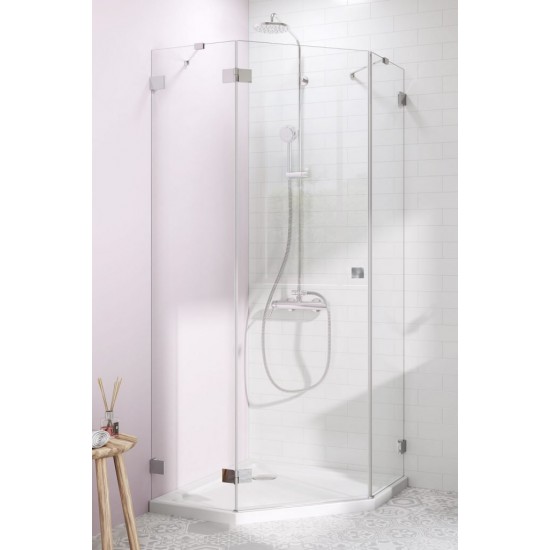 Душевой уголок Radaway Essenza Pro PTJ L 90x90 прозрачное/хром