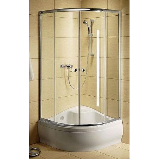 Душевой уголок Radaway Classic A 1700 80x80x170 коричневое/хром