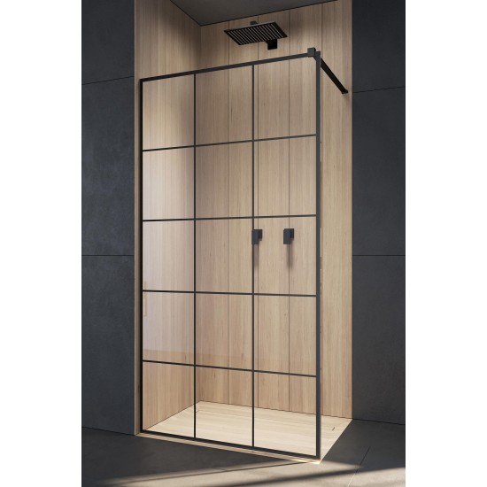 Душевой уголок Radaway Walk-in Modo X II Black Factory 85