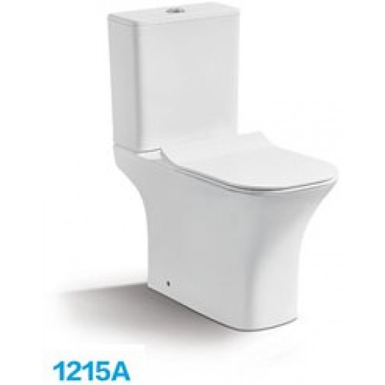 Унитаз напольный Ceramalux 1215-P безободковый Soft Close