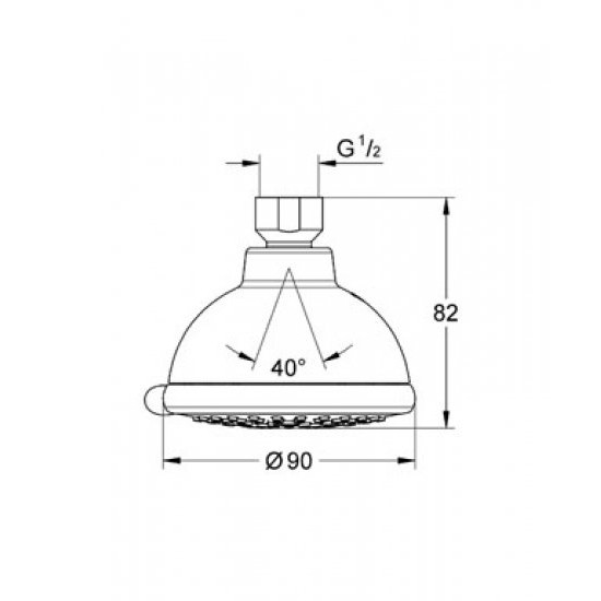 Верхний душ Grohe Tempesta 27293000