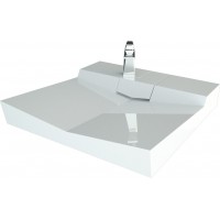 Умывальник на стиральную машину Andrea Onyx 60x60 белый