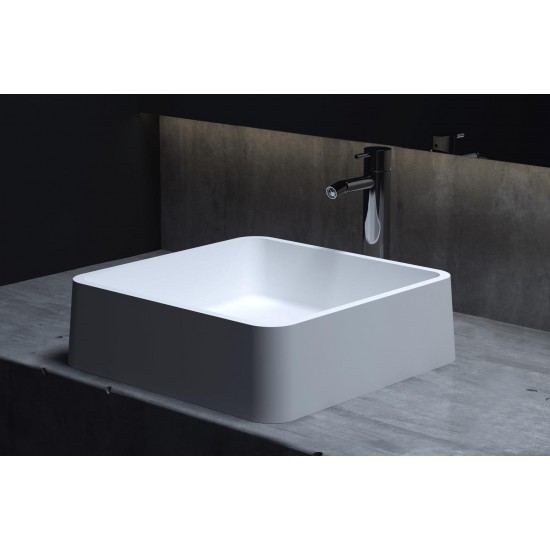 Умывальник накладной Salini Gloria 302 41,5x41,5 Solix матовый