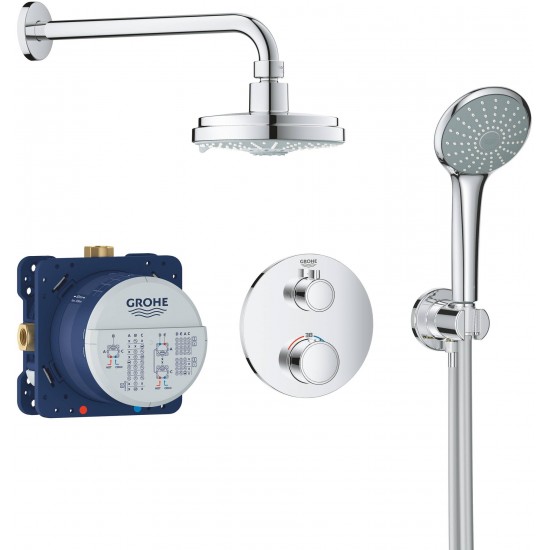 Душевая система Grohe Grohtherm 34735000 с термостатом, хром