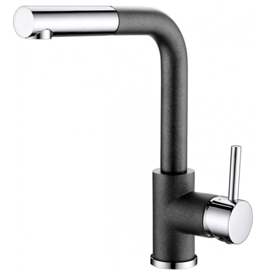 Смеситель для кухни AquaSanita 2383 601 black metallic