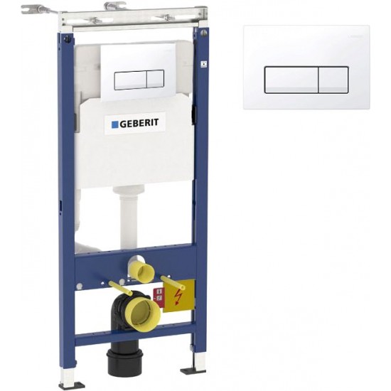 Инсталляция для унитаза Geberit Duofix Plattenbau с клавишей Delta 51 458.125.11.1