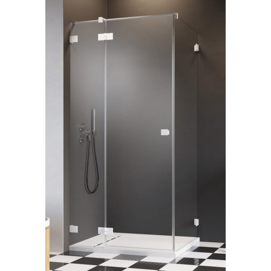 Душевой уголок Radaway Essenza Pro White KDJ 120 L 120x80 стекло прозрачное, профиль белый