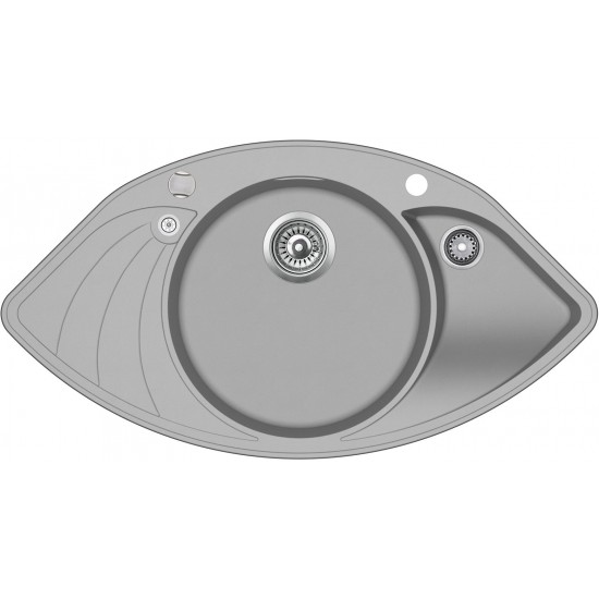 Кухонная мойка Aquasanita PAPILLON SCP 151 220 AW 94,5x50,5 Argent