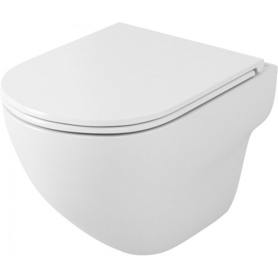 Унитаз подвесной OWL Wave Cirkel-H 52,5x36 безободковый, сиденье Duroplast с микролифтом