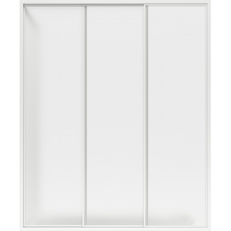 Шторка для ванны Bas Рио 105x145 3 створки пластик