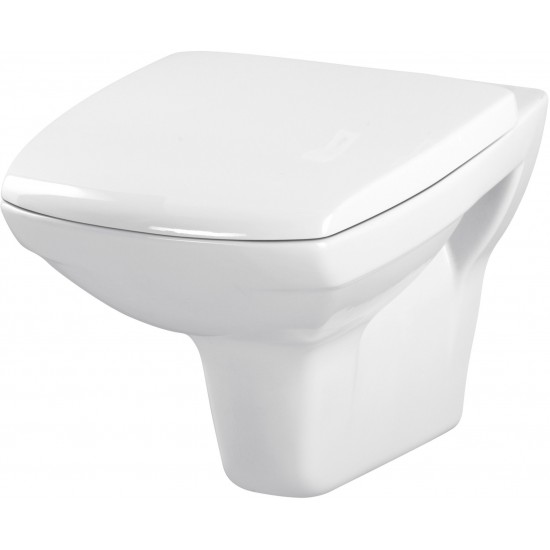 Унитаз подвесной Cersanit CARINA NEW CLEAN ON 35x52,5 быстросъемное сиденье SoftClose