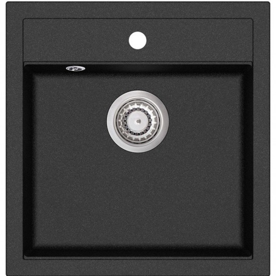 Кухонная мойка Aquasanita Tesa SQT 100 601 W 49x51 black metallic