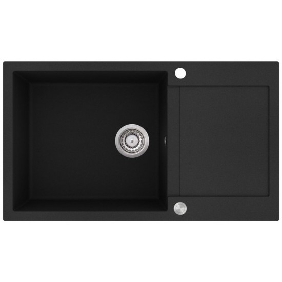 Кухонная мойка Aquasanita Tesa plus SQT 104 601 AW 86x50 black metallic