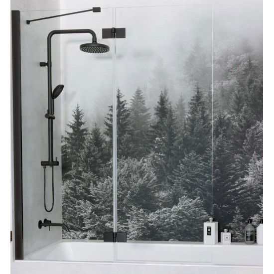Шторка на ванну Radaway Essenza New Black PND II 100L (прозрачное)