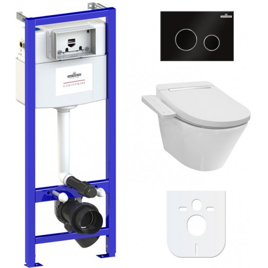 Комплект инсталляции и унитаза 5 в 1 Lavinia Boho Smart V-Clean 3930003R(состоит из 3304003R, VB-3000, 38010010, 380502MB)