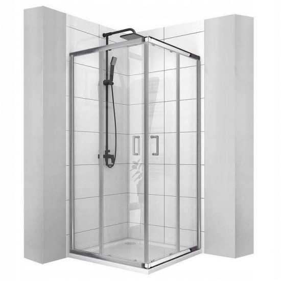 Душевой уголок Calani Vito Chrom 80x80 прозрачные/хром