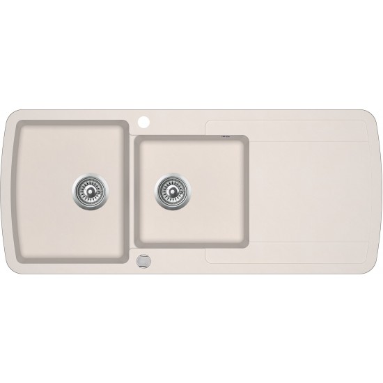 Кухонная мойка Aquasanita Lira SQL 201 111 AW 116x50 Silica