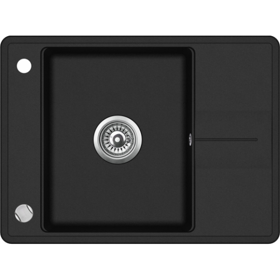 Кухонная мойка Aquasanita BELLA SQB 102 601 AW 67x50 Black Metallic