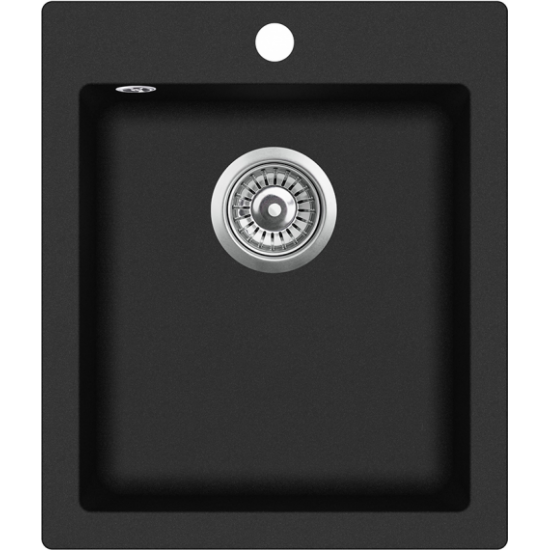 Кухонная мойка Aquasanita SIMPLEX SQS 100 601 W 42,5x50 Black Metallic