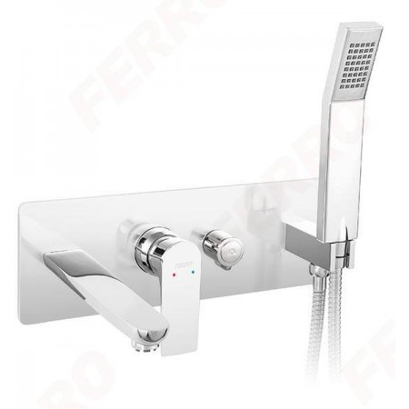 Смеситель для ванны скрытого монтажа Ferro Algeo Square BAQ11P хром