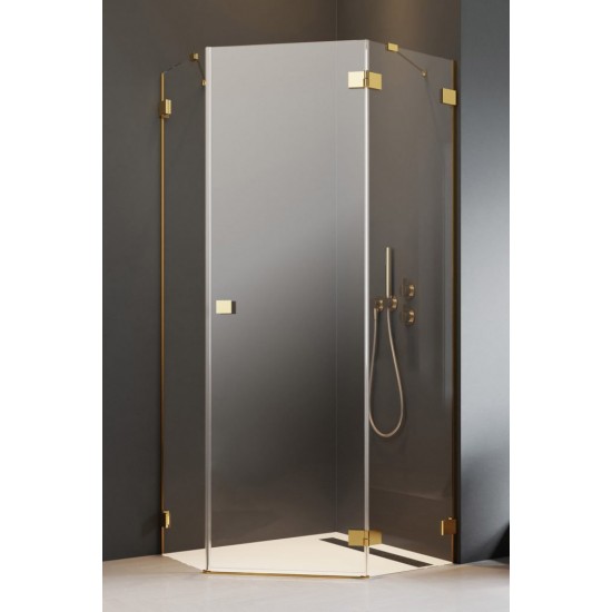 Душевой уголок Radaway Essenza Pro Gold PTJ 90L 90x90 стекла прозрачные, профиль золото