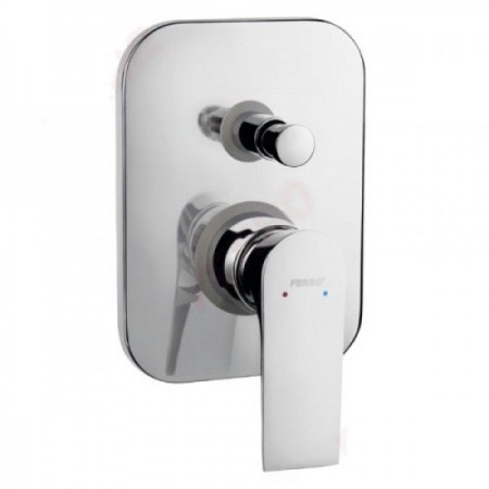 Смеситель для душа скрытого монтажа Ferro Algeo Square BAQ7P хром