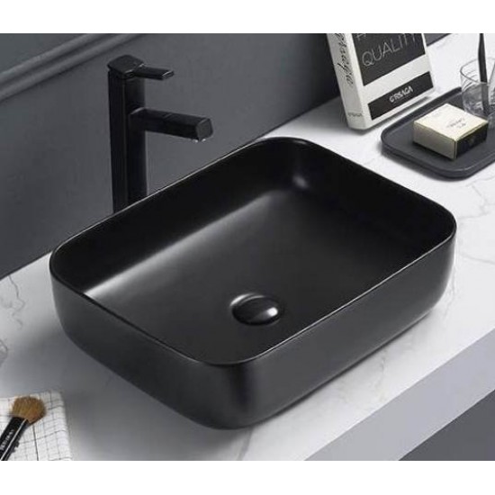 Умывальник CeramaLux N 2105-1МВ 50x39,5 матовый черный