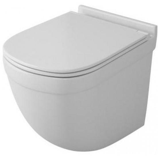Унитаз подвесной OWL Eld CIRKEL-H 52x36 безободковый, сиденье Duroplast с микролифтом