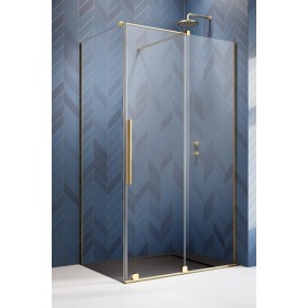 Душевой уголок Radaway Furo Gold KDJ 100L 100x80 стекло прозрачное, профиль золото (левый)