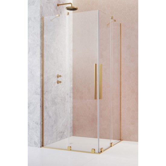 Душевой уголок Radaway Furo Gold KDD 110 110x110 стекло прозрачное, профиль золото
