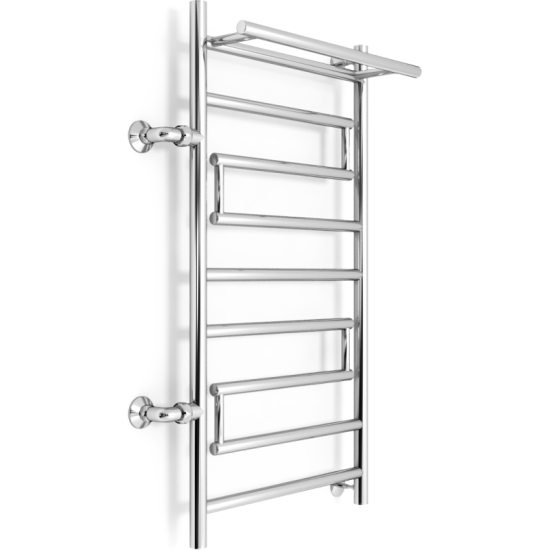 Полотенцесушитель Zorg Supreme Plus 500/1000 L500 50x100 с полкой, боковое подключение слева, хром
