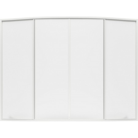 Шторка для ванны Bas Фиеста 195x145 4 створки пластик