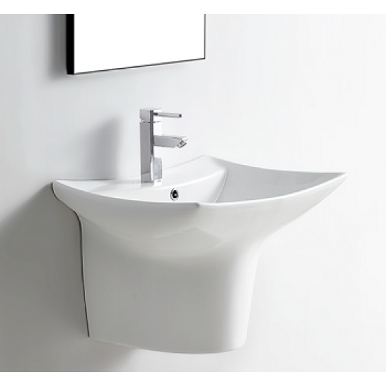 Умывальник подвесной Ceramalux G822 60x43 белый Умывальник подвесной Ceramalux G822 60x43 белый