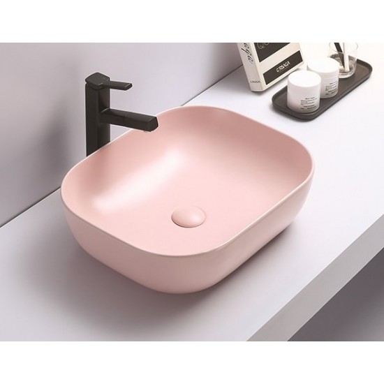 Умывальник Ceramalux 78104MP-3 50,5x40,5 розовый