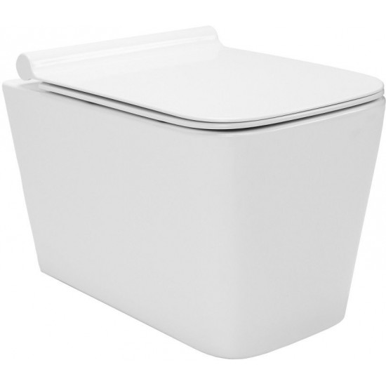 Унитаз подвесной Calani Clif 35,5x49,5 безободковый SoftClose