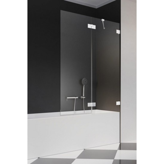 Шторка на ванну Radaway Essenza Pro White PND II 100 R 100x150 стекло прозрачное, профиль белый