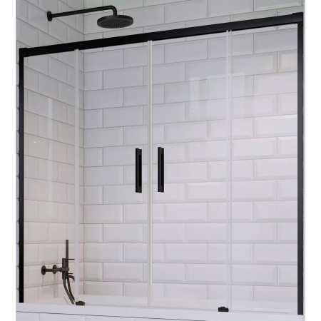 Шторка на ванну Radaway Idea Black PN DWD 140 (прозрачное)