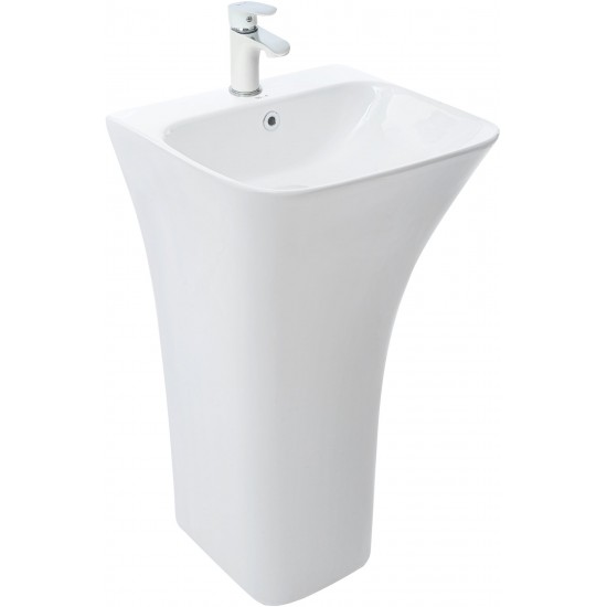 Умывальник напольный Welt-Wasser ROTBACH 007 GL-WT 45x43,5 белый