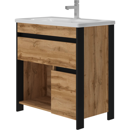 Тумба под умывальник Ювента Bronx 80 Дуб-Вотан
