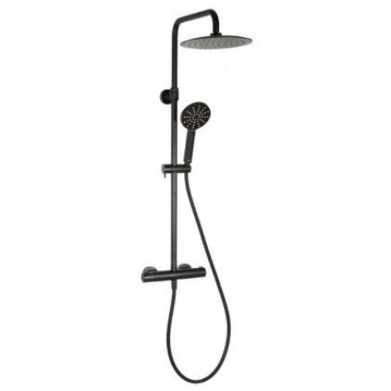 Душевая система с термостатическим смесителем Valvex Diya Black 2447120 черный