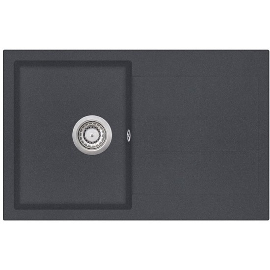 Кухонная мойка Aquasanita Tesa SQT 101 222 AW 78x50 graphite