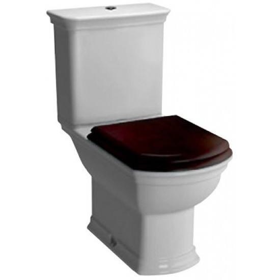 Унитаз VitrA Serenada 9722B003-7204 70x41 деревянное сиденье Унитаз VitrA Serenada 9722B003-7204 70x41 деревянное сиденье
