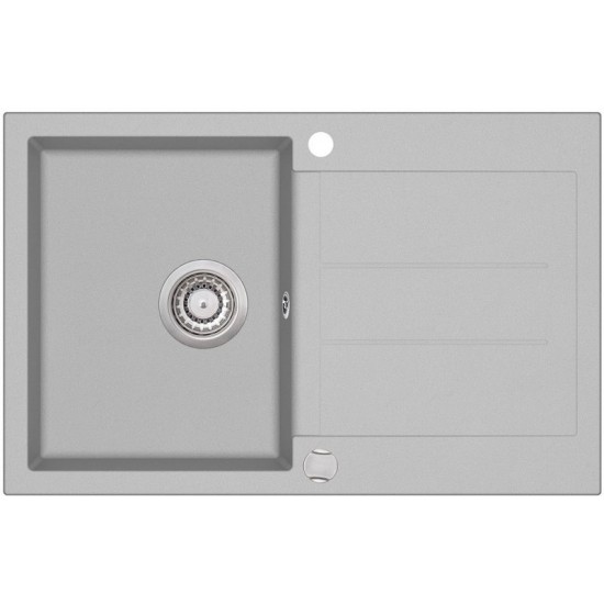 Кухонная мойка Aquasanita Tesa SQT 101 202 AW 78x50 alumetallic