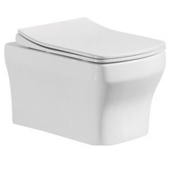 Унитаз подвесной Ceramalux CL-2102 безободковый Soft Close