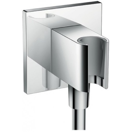 Шланговое подключение с держателем для душа Hansgrohe Fixfit Porter Square 26486000