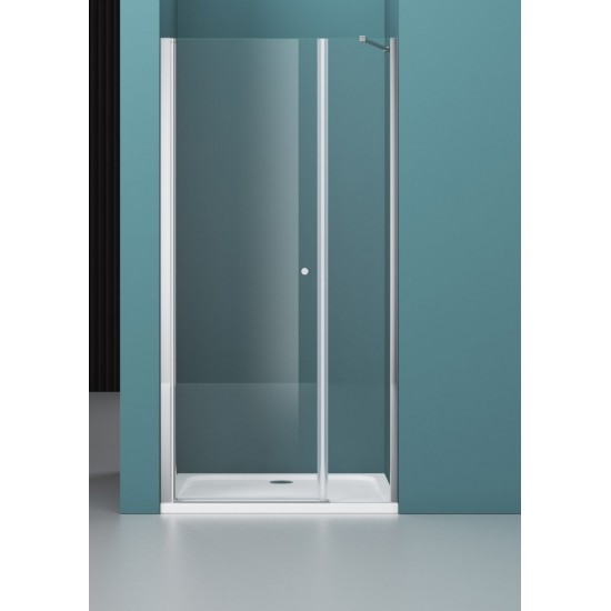 Душевая дверь Belbagno ETNA-B-11-100+100-C-Cr 195x195 стекла прозрачные, профиль хром