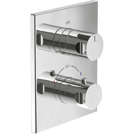 Термостат для душа Villeroy&Boch TVD00065300061 на два потребителя, хром