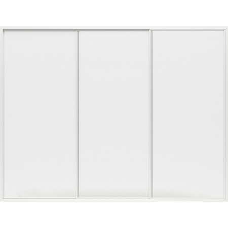 Шторка для ванны Bas Ямайка 180x145 3 створки стекло прозрачное